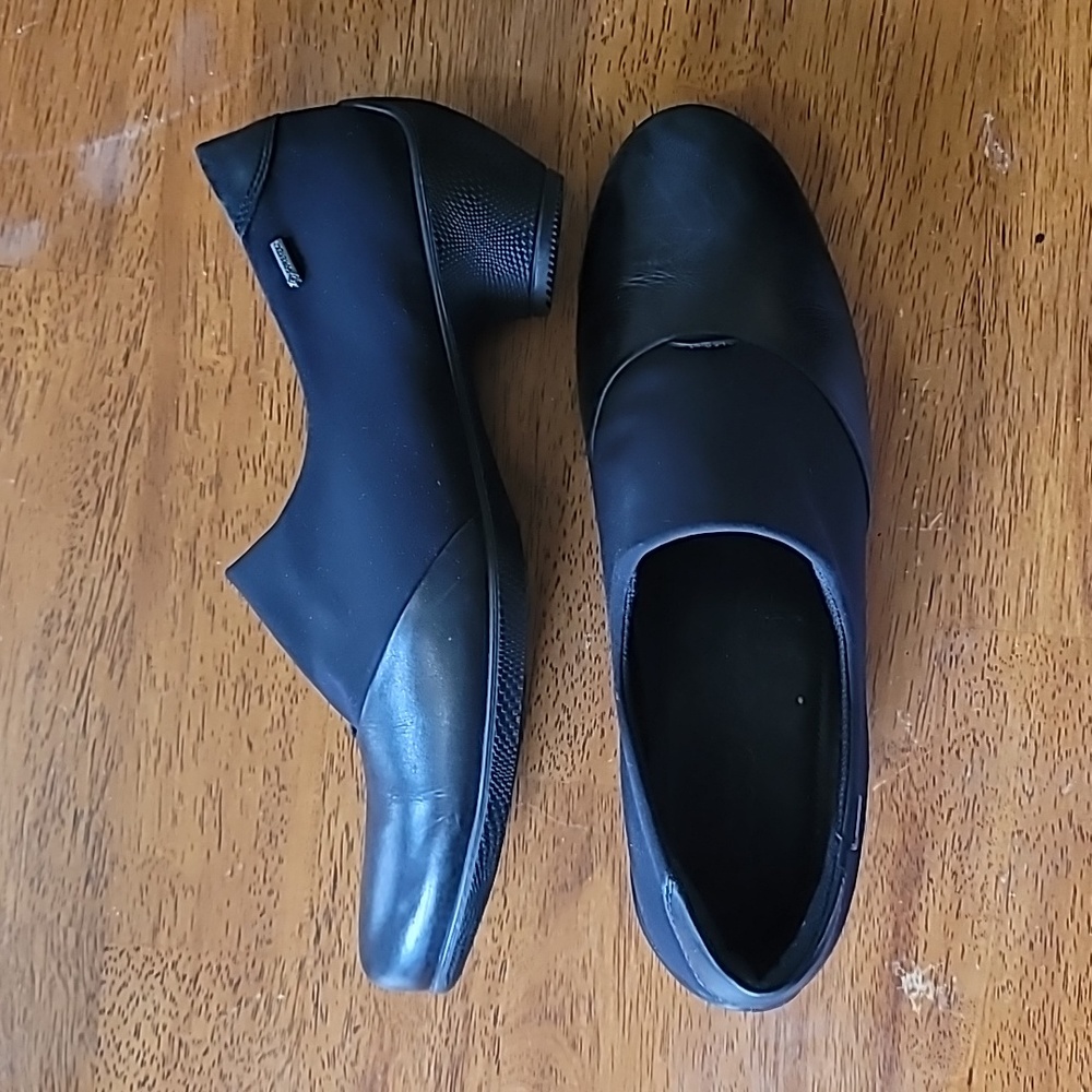 Ecco Gore-Tex Shoes Black Casual Slip On Loafers Size 40 (9)